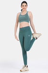Zelocity Quick Dry Training Leggings - Posy Green — thumbnail 5